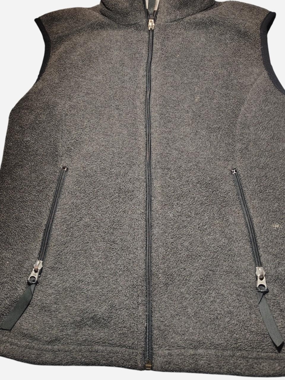 Women's Patagonia Dark Gray Sleeveless Full-Zip Fleece Vest